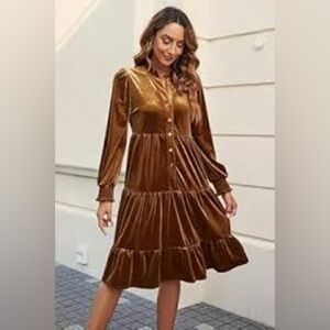 Small Velvet Boho Dress